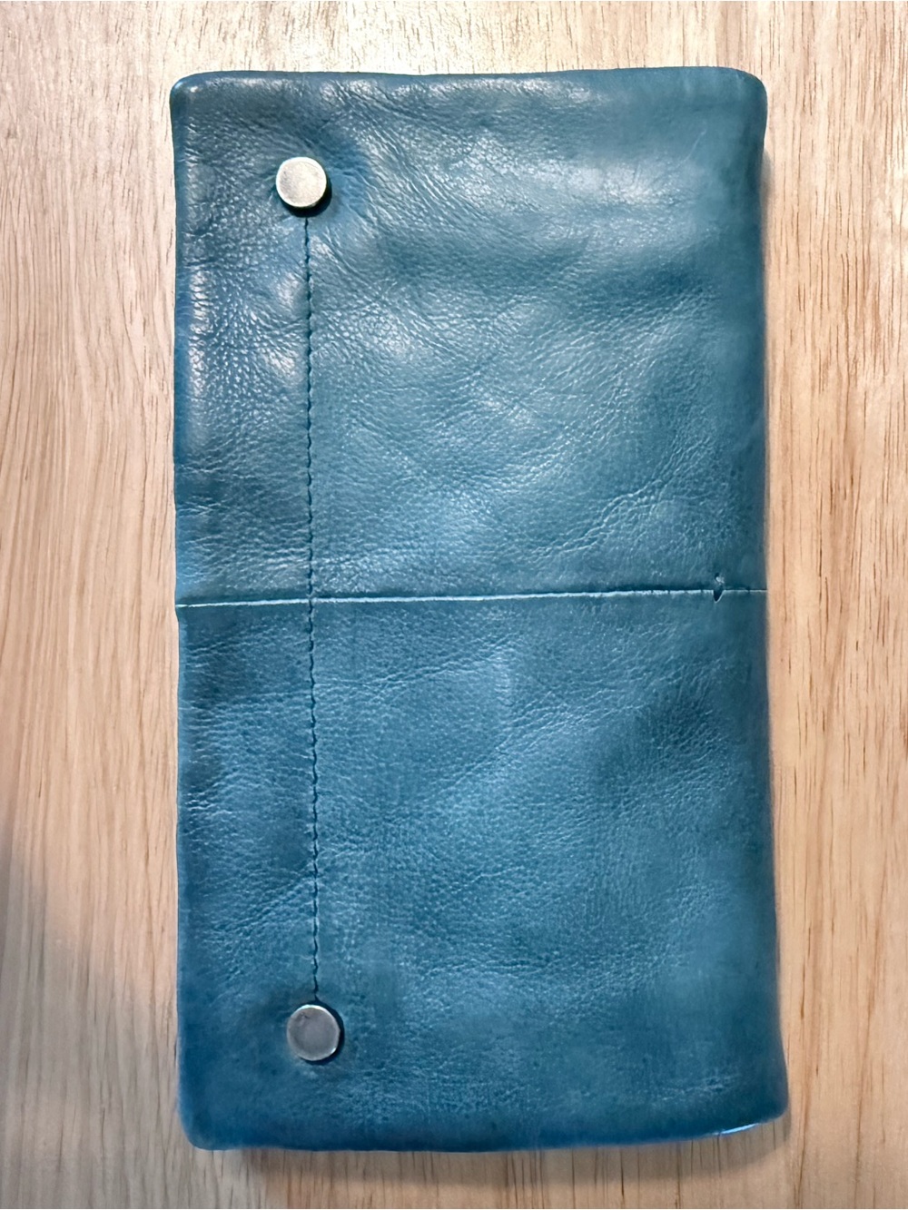 Latico Terry Leather Wallet - Teal Denim